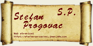 Stefan Progovac vizit kartica